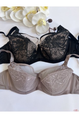 Бюстгальтер на тонкому поролоні прикрашений мереживом La Vivas 50282